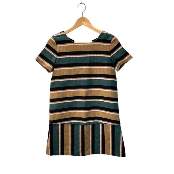 JOA Los Angeles SIZE XS Revolve Lace-Up Back Upholstery Drop Waist Mini Dress - Picture 1 of 8